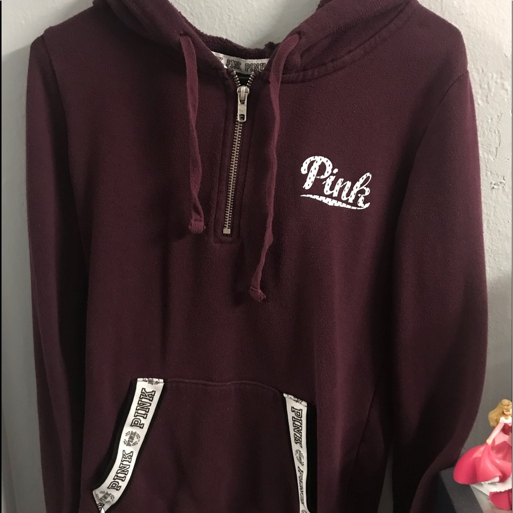 VS PINK HALF ZIP UP